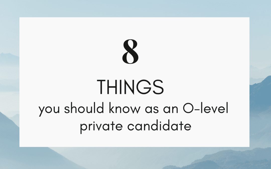 How to register as an O Level private candidate?